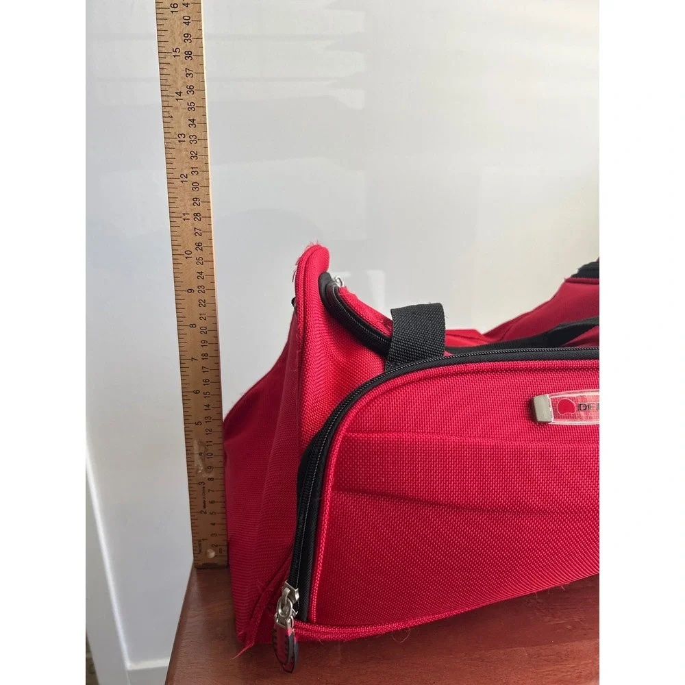 Delsey Red Duffel Bag Unisex